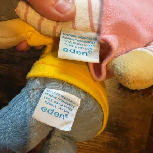 Vintage 1996 Eden Arthur & DW Plush Set of 2 - Picture 8 of 10